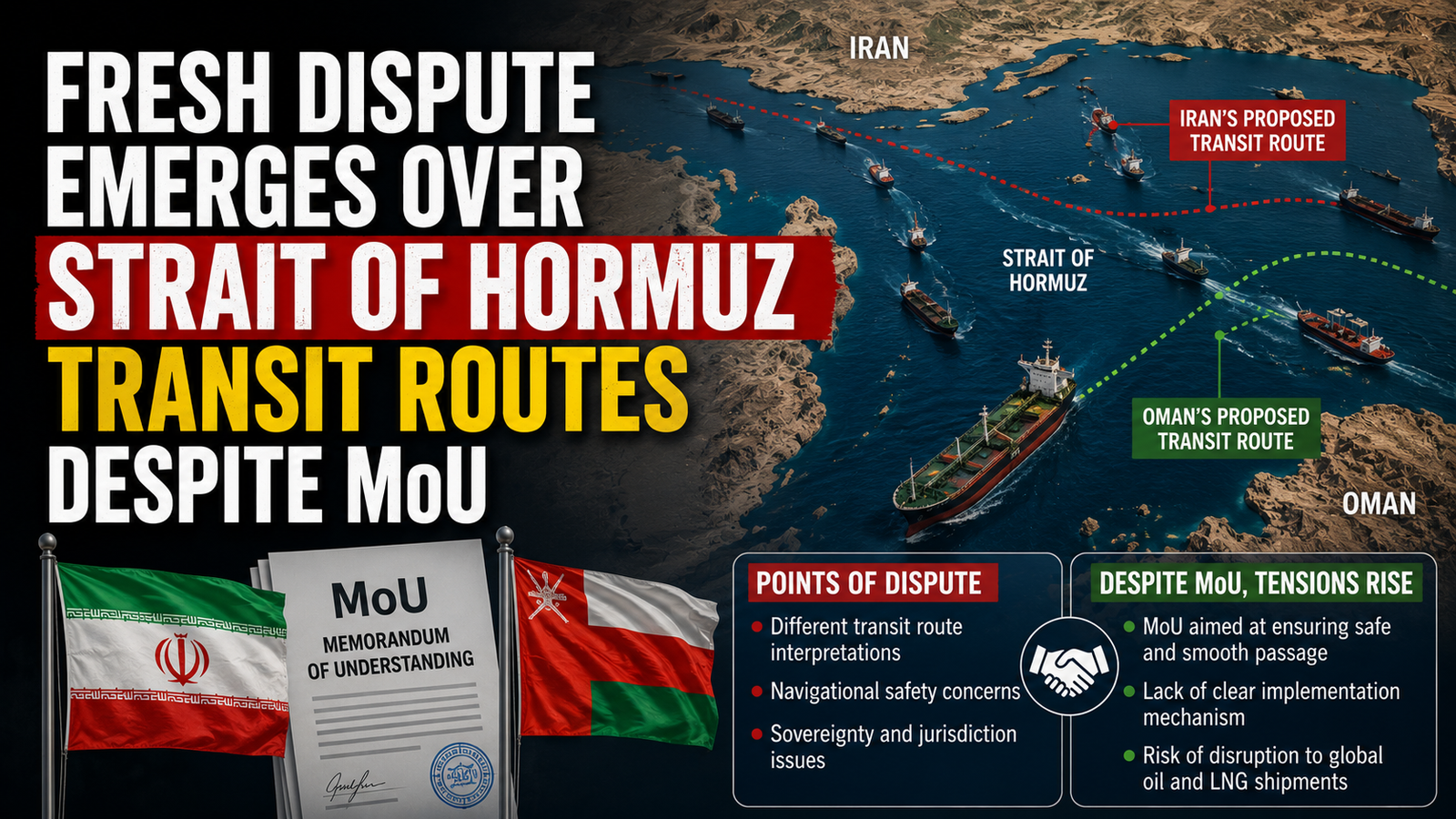 Understanding the Fresh Dispute Over Strait of Hormuz Transit Routes Despite MoU
