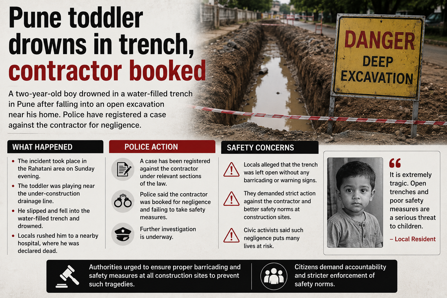 Understanding Safety Risks Around Construction Sites: Lessons from a Pune Toddler Tragedy